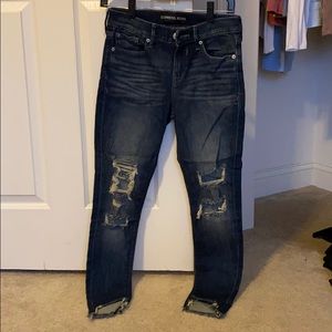 Express ripped jeans
